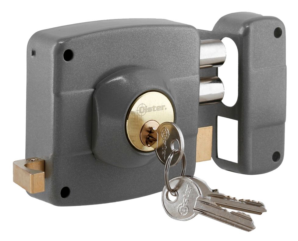 Cerradura Sobreponer Oister 110 - Gris-1