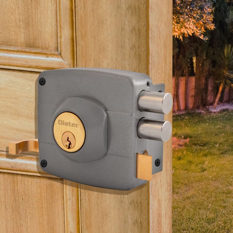 Cerradura Sobreponer Oister 110 - Gris-4