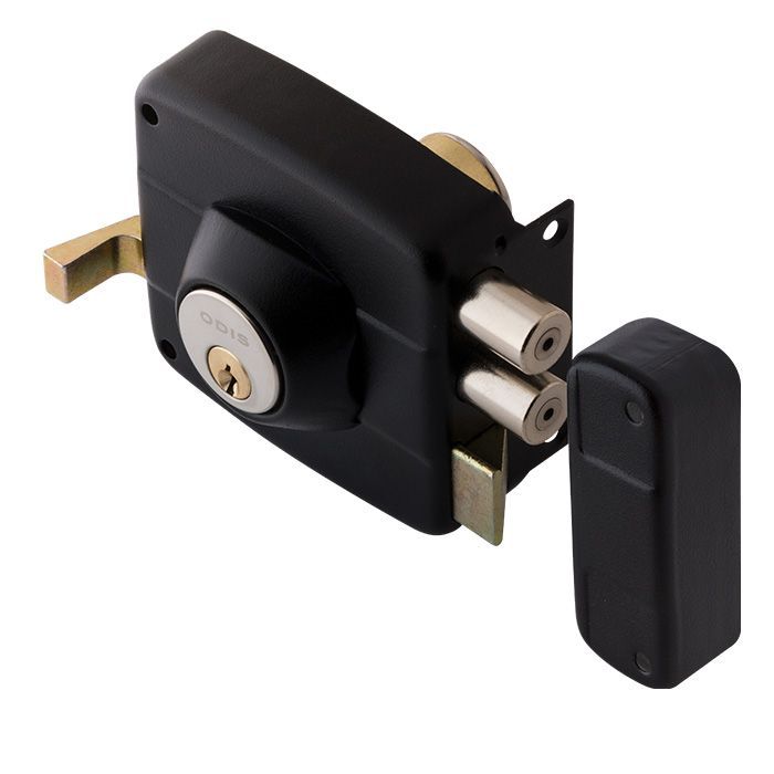 Cerradura Sobreponer Odis 322 Puertas Madera Metálicas - Negro-0