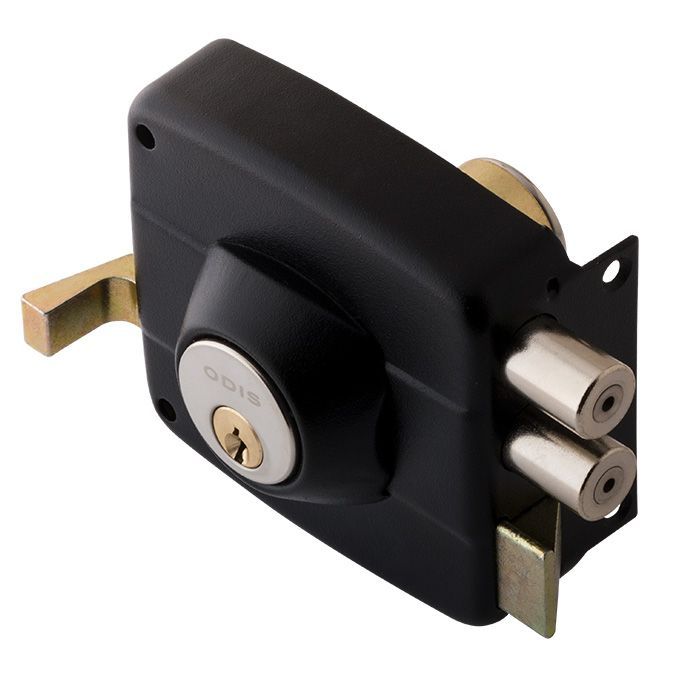 Cerradura Sobreponer Odis 322 Puertas Madera Metálicas - Negro-1