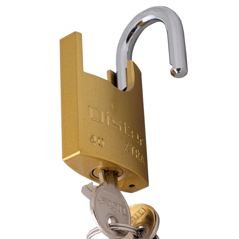 Candado Oister XTRA Hombros 40mm - Fierro Bronce.-4