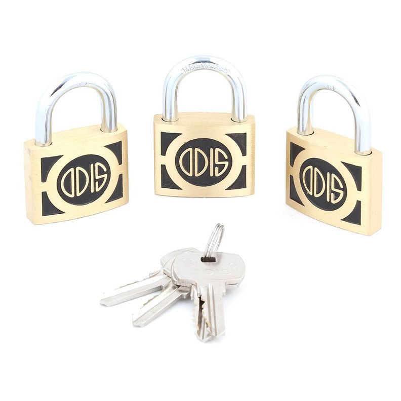 Pack 3 Candados Odis 340 40mm Llaves Iguales-1