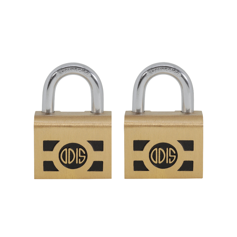 Pack 2 Candados Odis 730 33mm - Llaves Iguales Dorado