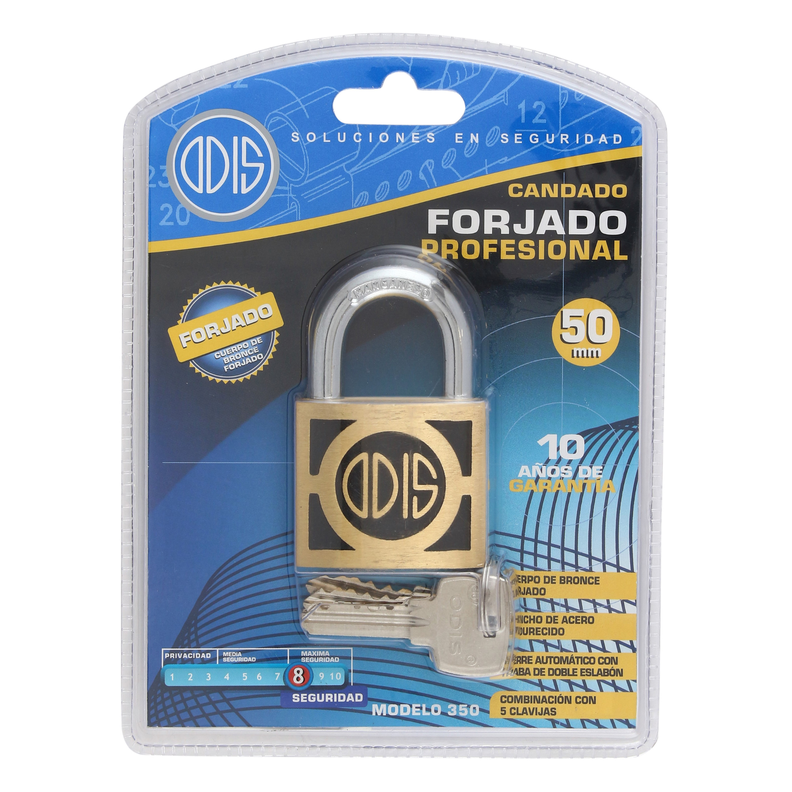 Candado Odis 350 50mm - Bronce Forjado-7