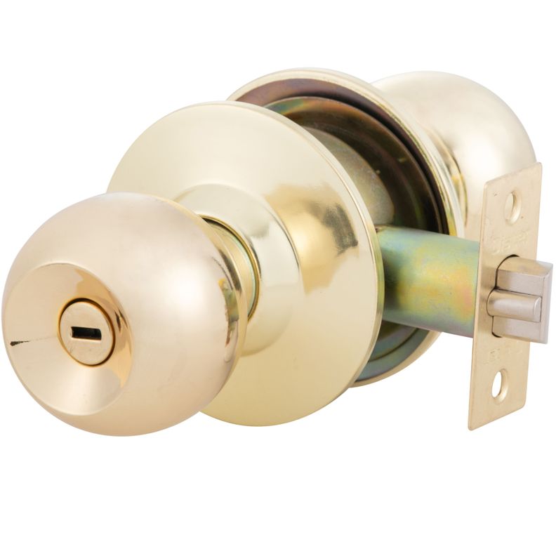 Cerradura Cilíndrica Oister 101 Baño - Bronce Pulido-1