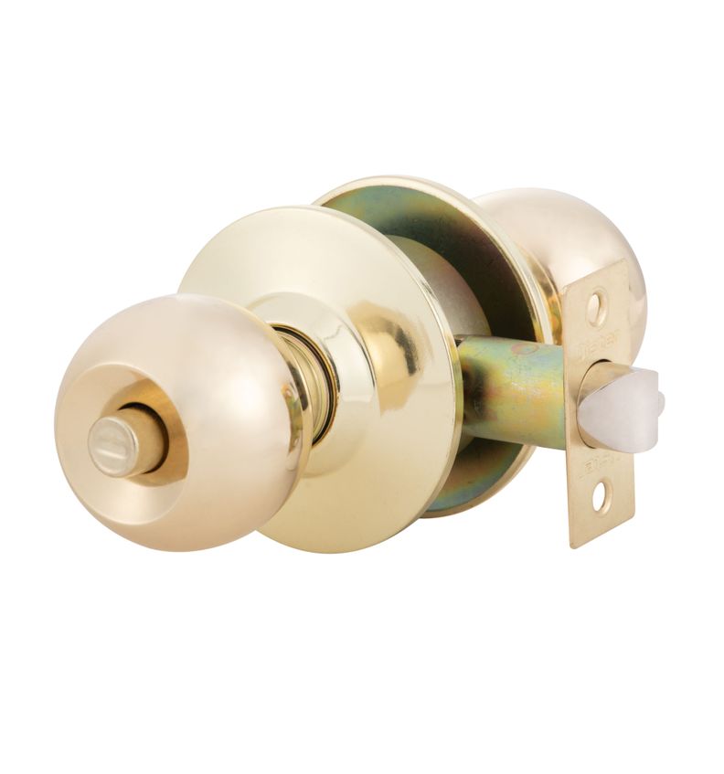 Cerradura Cilíndrica Oister 101 Baño - Bronce Pulido-0