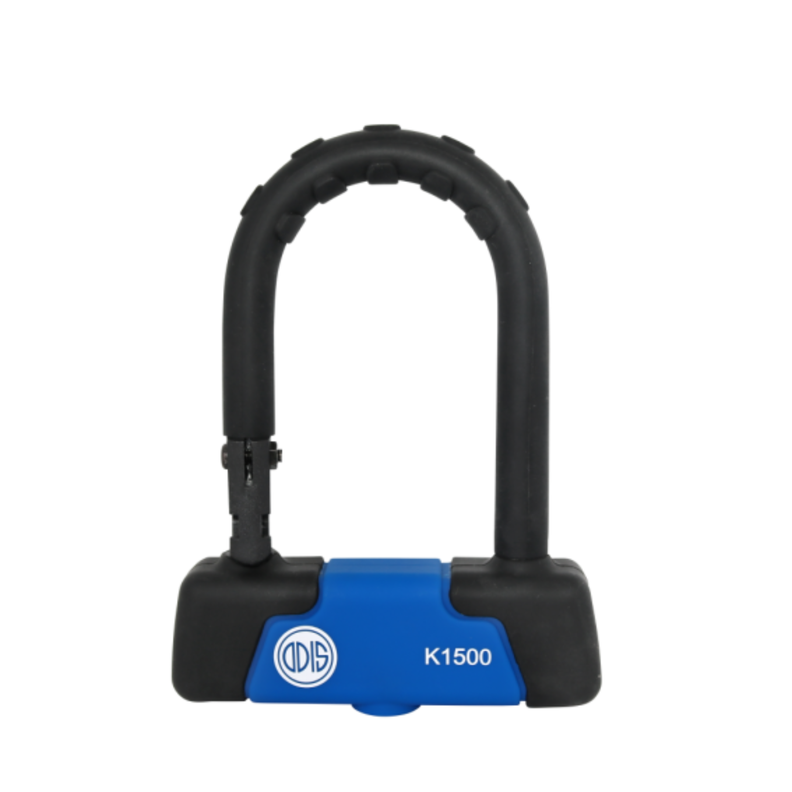 Candado Bicicleta U Lock Odis K1500 15x185mm Negro Azul Llave Mapa-0