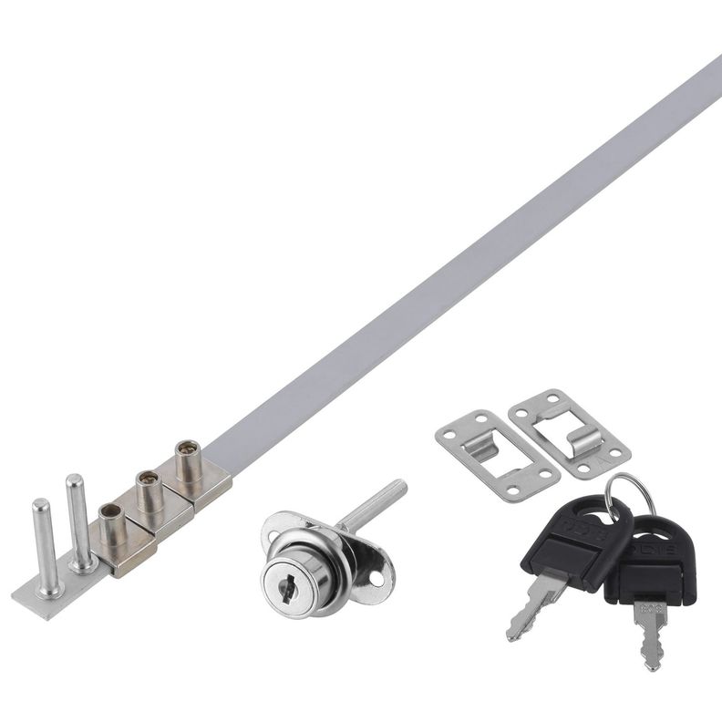 Cerradura Muebles Odis Cajones 2351-1920 Plata-2