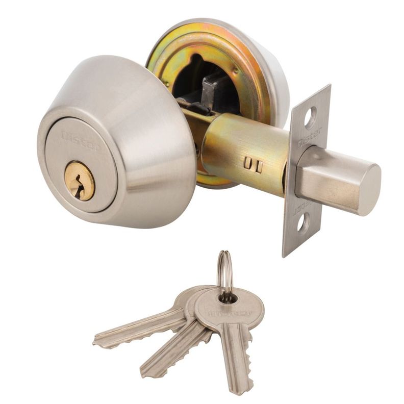 Cerrojo Tubular Oister 104 Llave-Llave - Plata-4