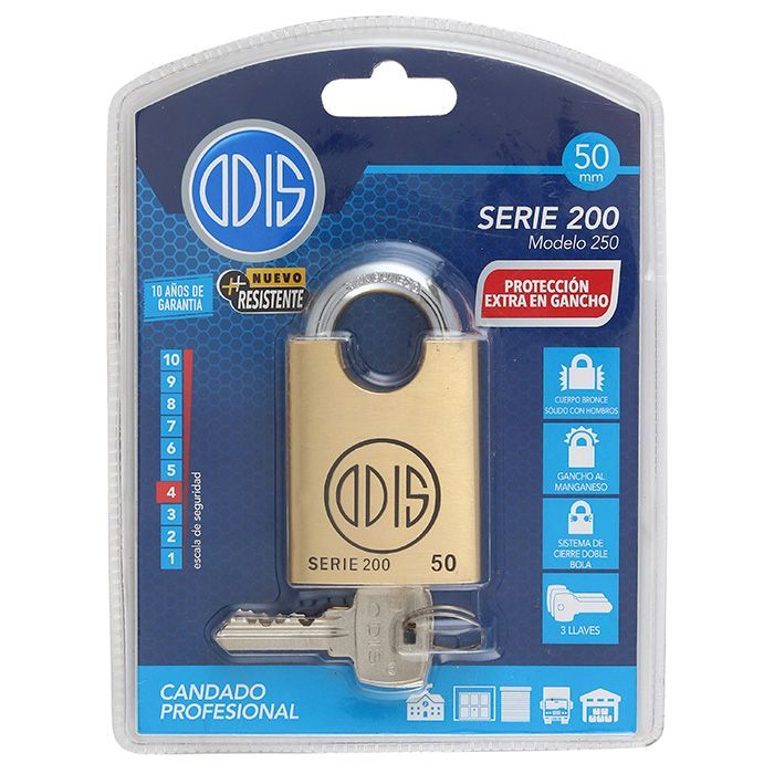 Candado Odis 250 Hombros 50mm-6