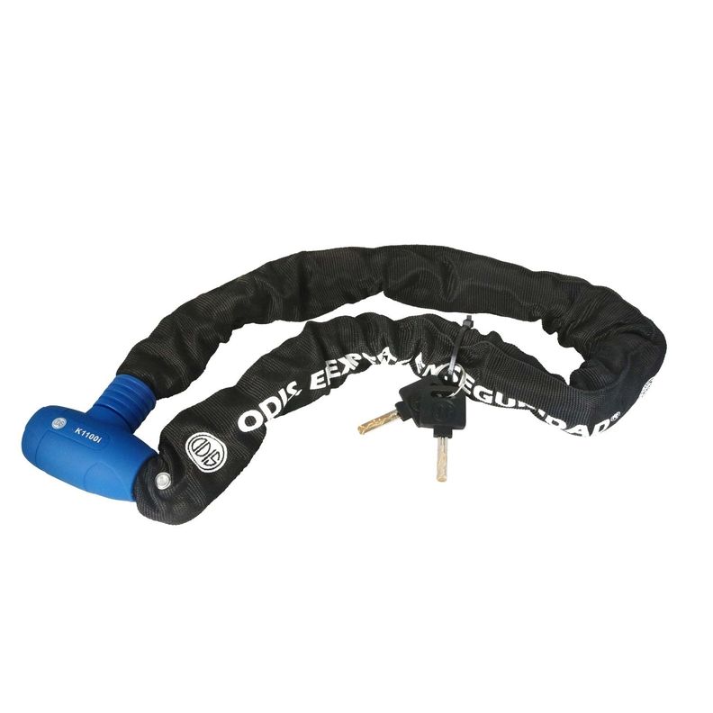 Candado Bicicleta Cadena Integrada Odis 9,5mmx1m Llave Mapa-0