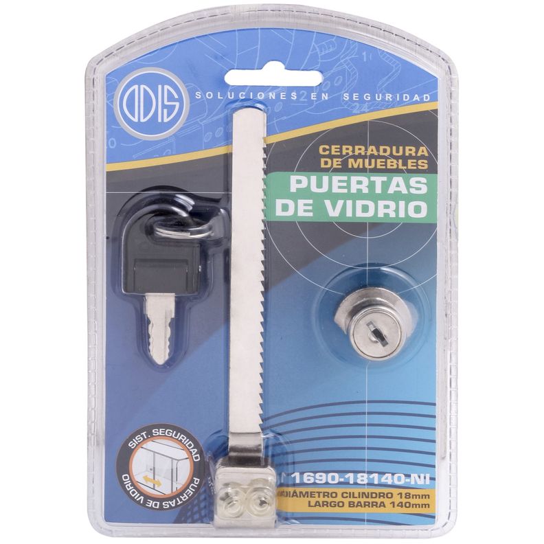Cerradura Muebles Odis Puertas de Vidrio Vitrina 1690-18140-5