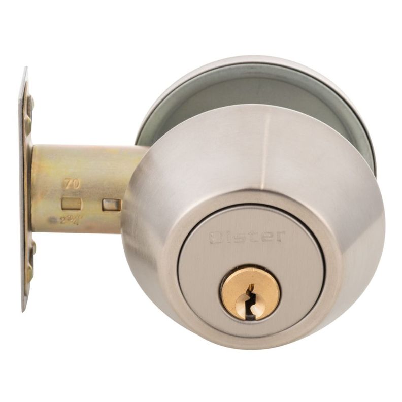 Cerrojo Tubular Oister 103 Llave-Seguro - Plata-0