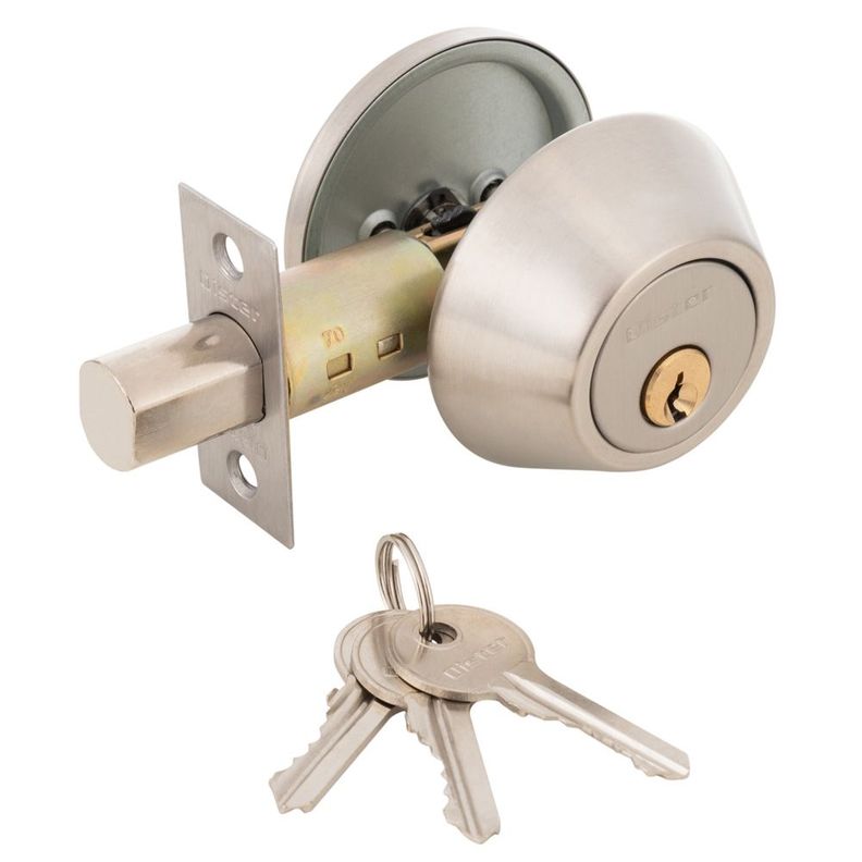 Cerrojo Tubular Oister 103 Llave-Seguro - Plata-1