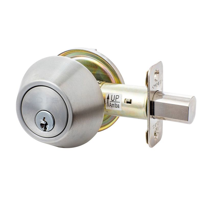 Cerrojo Cilíndrico Odis 501 Llave-Seguro - Plata-0