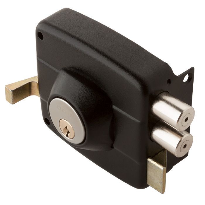 Cerradura Sobreponer Odis 321 Puertas De Madera -Negro-4