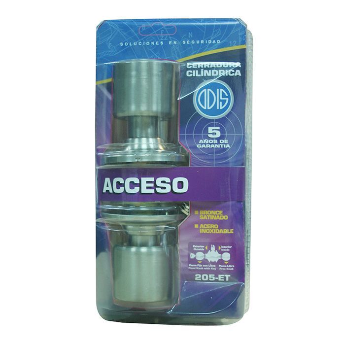Cerradura Cilíndrica Odis 205 Acceso - Plata-5