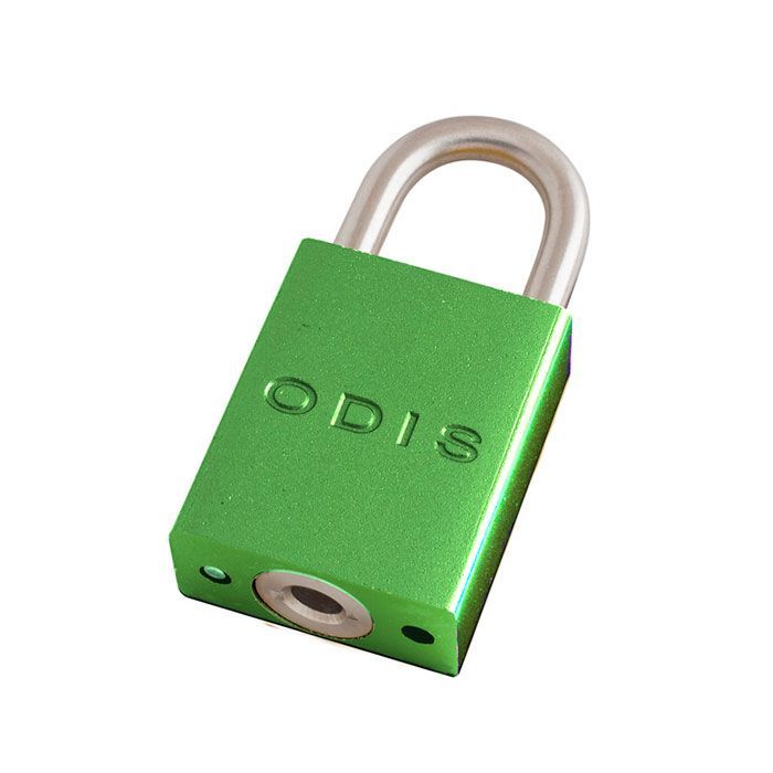 Candado Bloqueo Aluminio Odis 38mm - Verde-0
