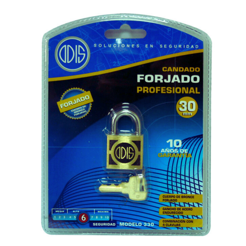 Candado Odis 330 30mm - Bronce Forjado-4