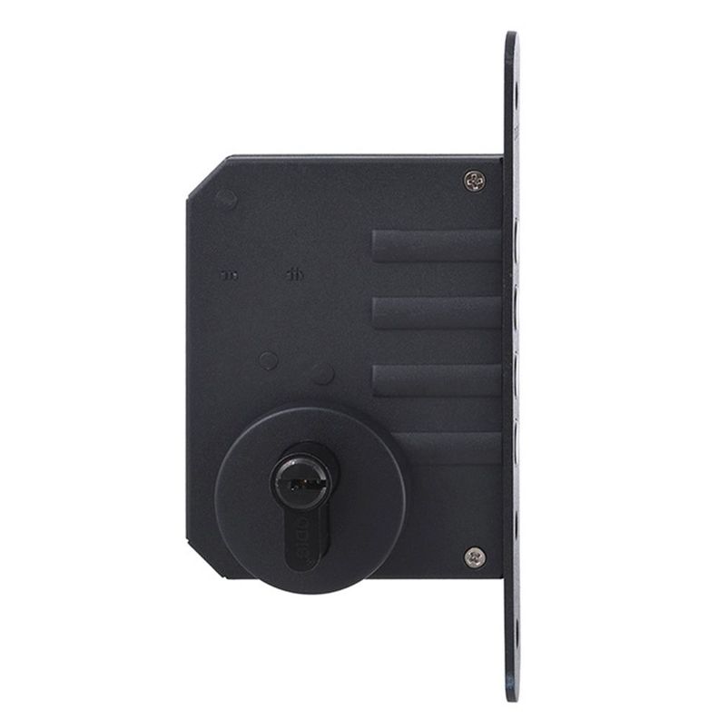 Cerrojo Embutir Odis 600 Llave-Llave - Negro-2