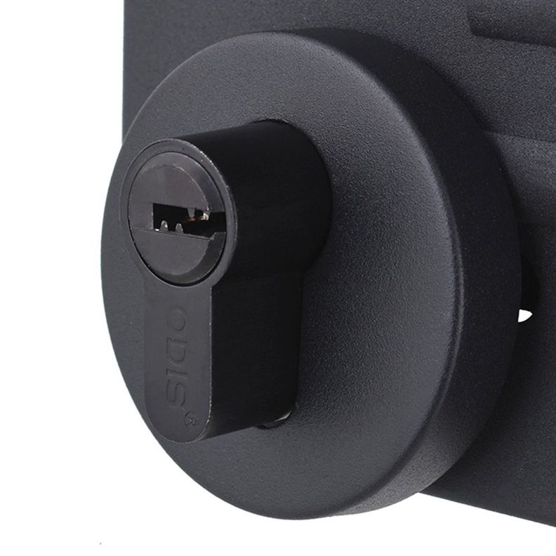 Cerrojo Embutir Odis 600 Llave-Llave - Negro-4