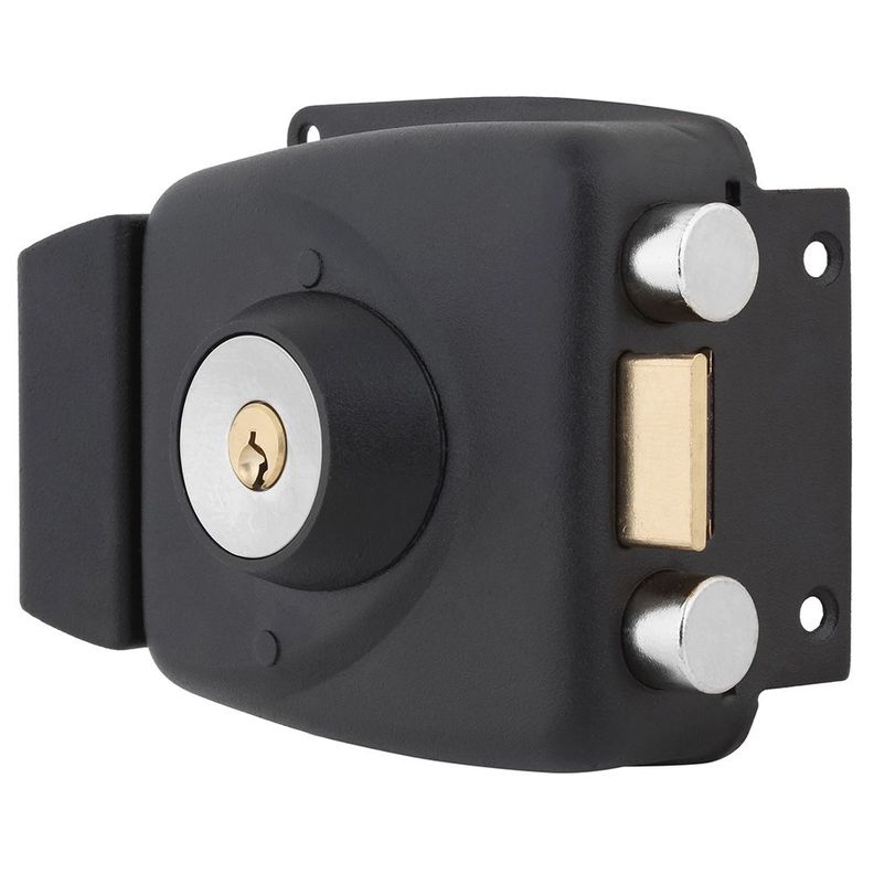 Cerradura Sobreponer Odis 773 Caja Metalica - Negro-2