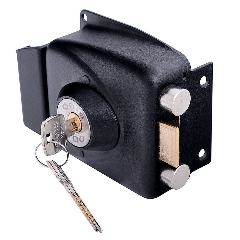 Cerradura Sobreponer Odis 773 Caja Metalica - Negro-3