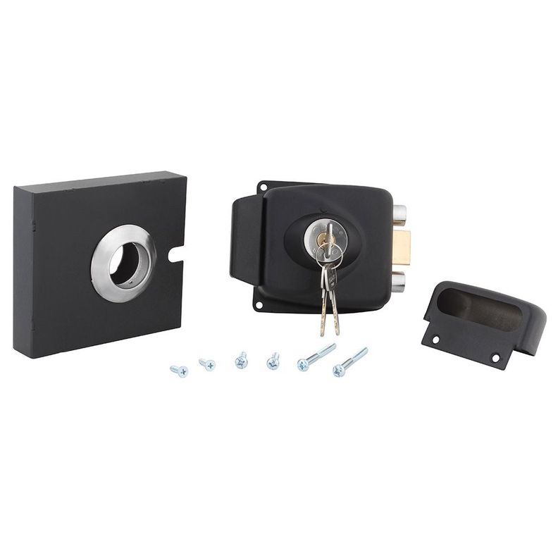 Cerradura Sobreponer Odis 773 Caja Metalica - Negro-7