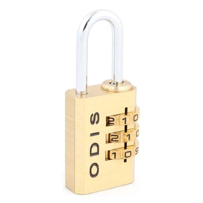 Candado Combinación Odis 21mm 3 Diales Maleta Casillero-1