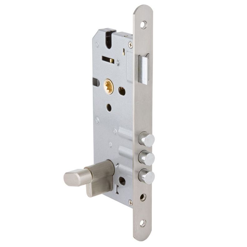 Cerradura Embutir Odis 301 Acceso Llave-Seguro - Plata.-1
