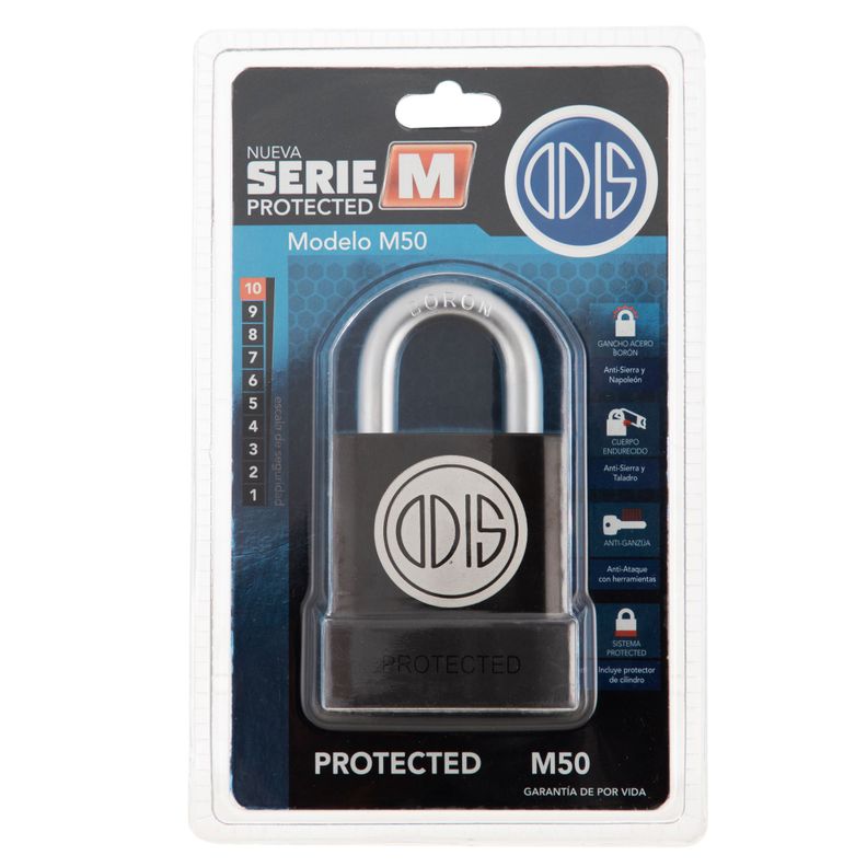 Candado Odis M50 Protected 54mm - Negro-6