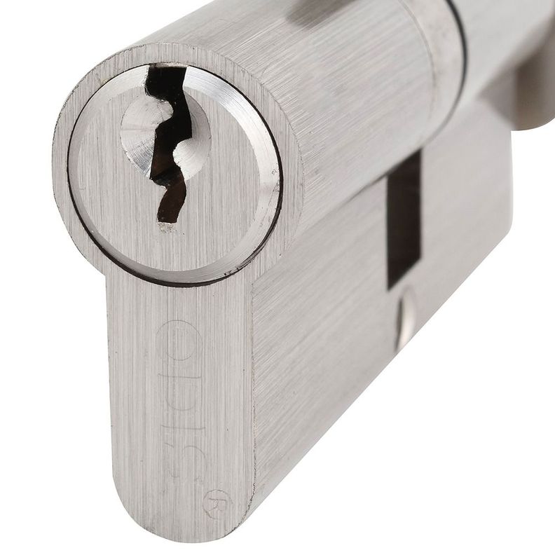 Cilindro Odis Llave-Seguro 70mm - Niquél Satinado-4