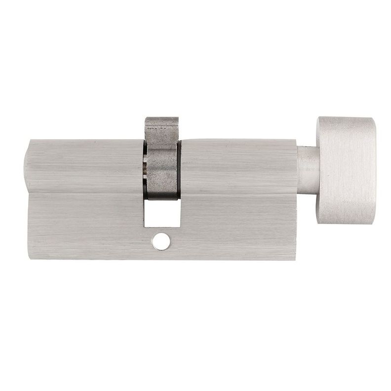 Cilindro Odis Llave-Seguro 70mm - Niquél Satinado-1
