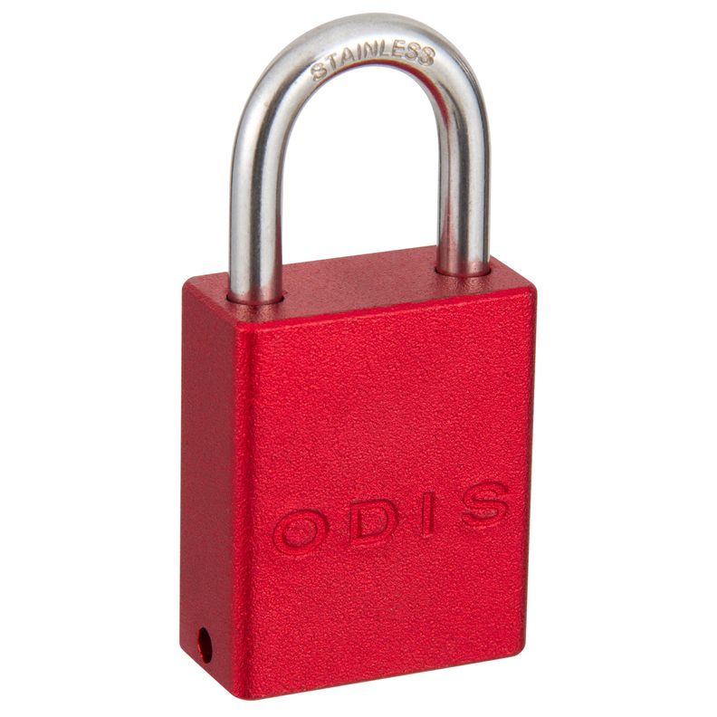 Candado Bloqueo  Aluminio Odis 38mm - Rojo