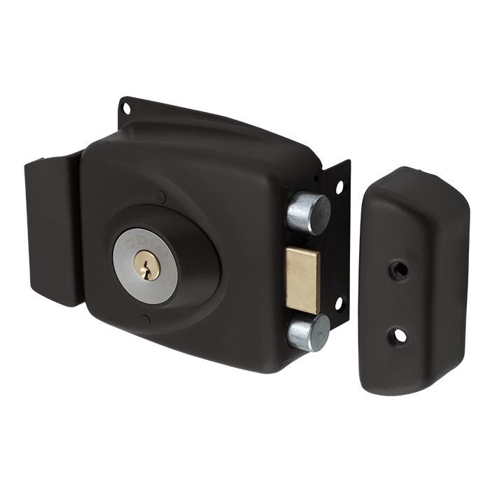 Cerradura Sobreponer Odis 771 Puertas de Madera Negro
