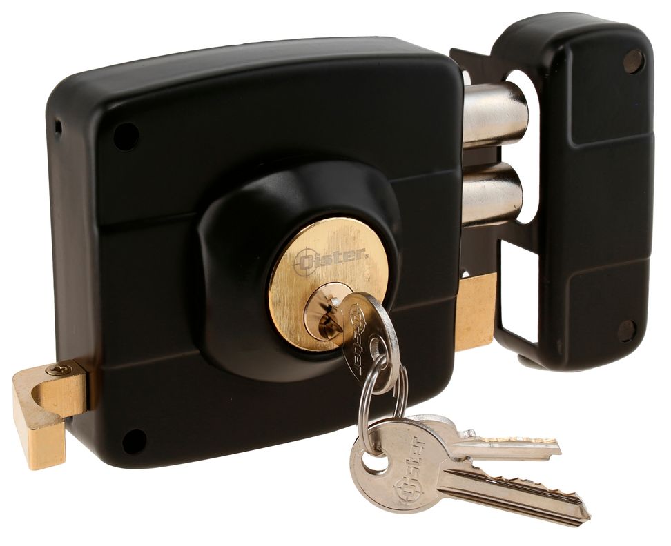 Cerradura Sobreponer Oister 111 Caja Metálica - Negro-1