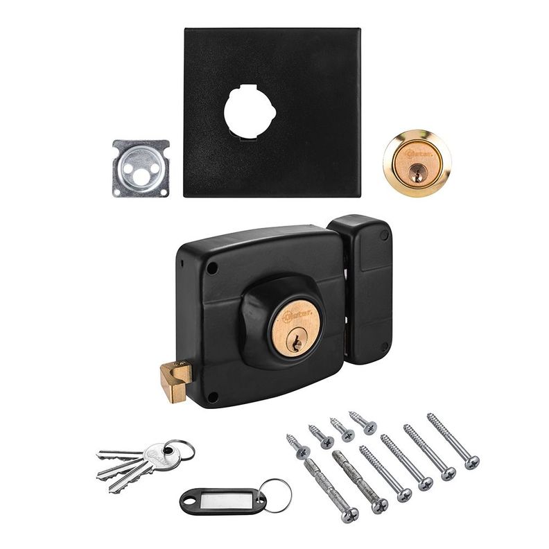 Cerradura Sobreponer Oister 111 Caja Metálica - Negro-3