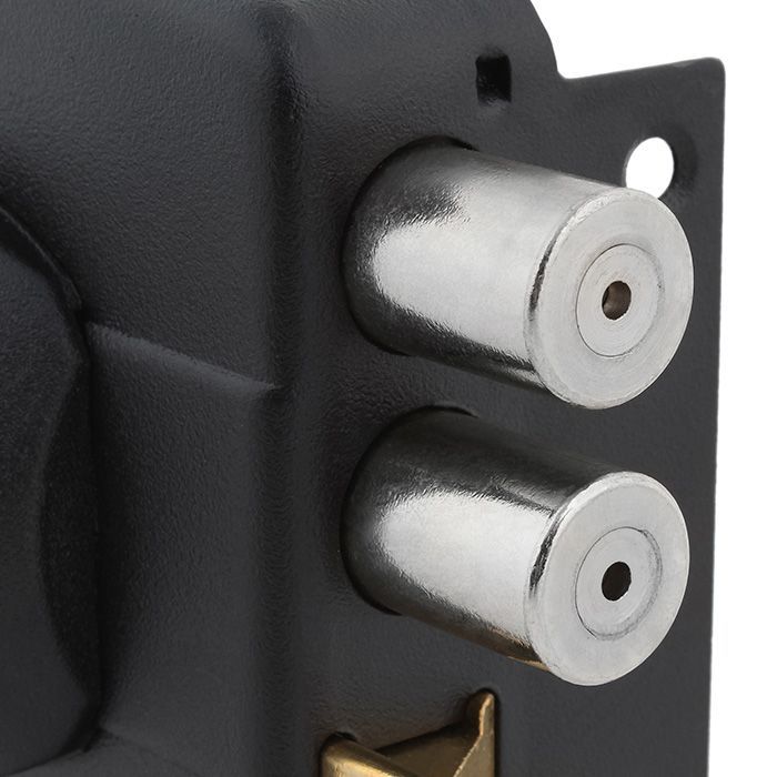 Cerradura Sobreponer Odis 323 Rejas Portones con Caja - Negro-2