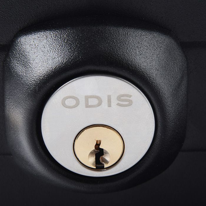 Cerradura Sobreponer Odis 323 Rejas Portones con Caja - Negro-3