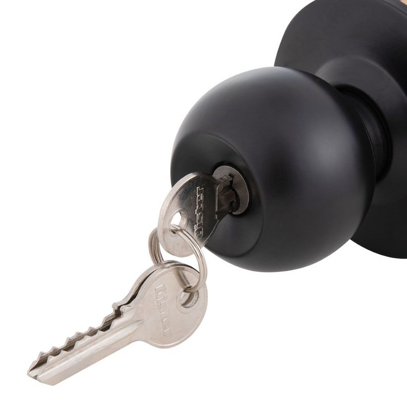 Cerradura Cilíndrica Oister 101 Dormitorio Negro-3