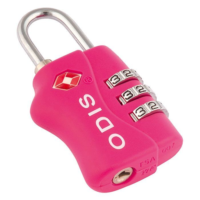 Candado Odis TSA Maleta Viaje 33mm Combinación - Rosado-0