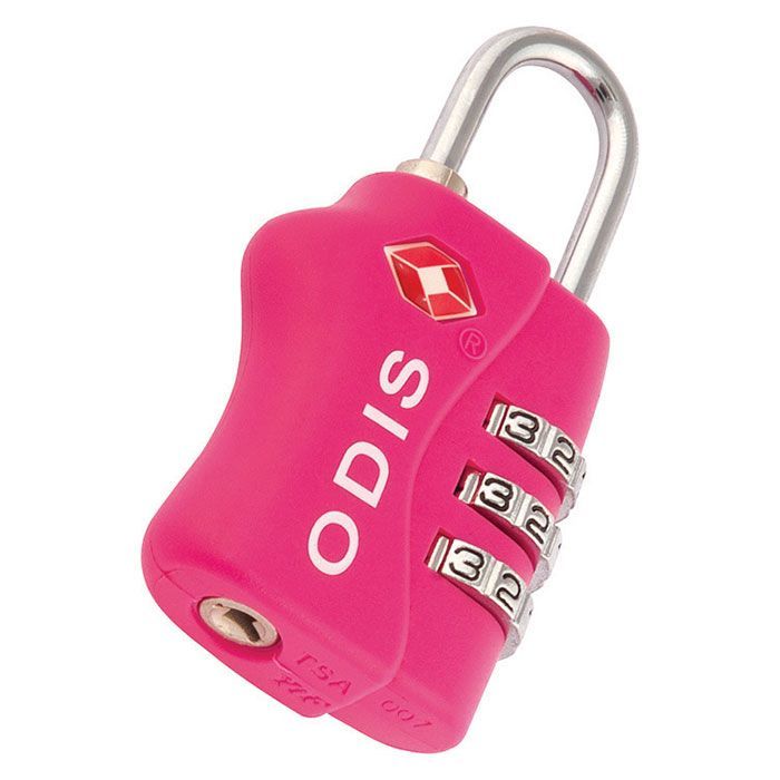 Candado Odis TSA Maleta Viaje 33mm Combinación - Rosado-1