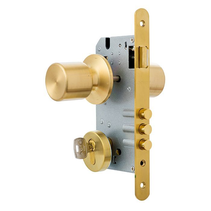 Cerradura Embutir Odis 205 Acceso - Bronce-4
