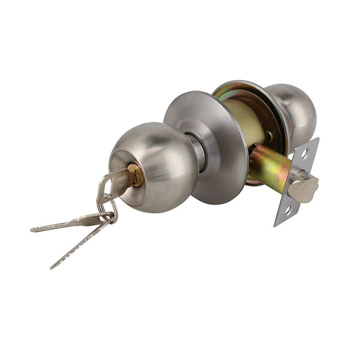 Cerradura Cilíndrica Oister 101 Dormitorio - Plata Satin-2