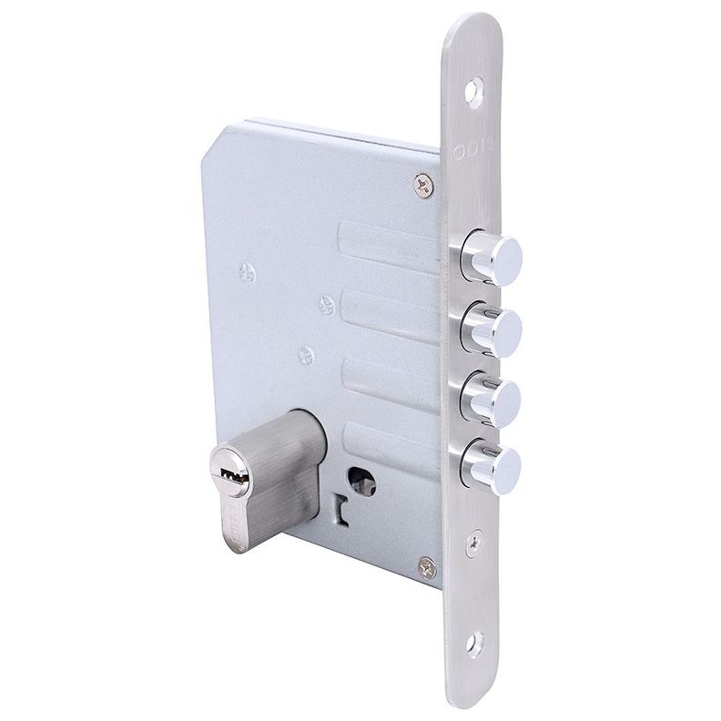 Cerrojo Embutir Odis 600 Llave-Llave - Plata-2