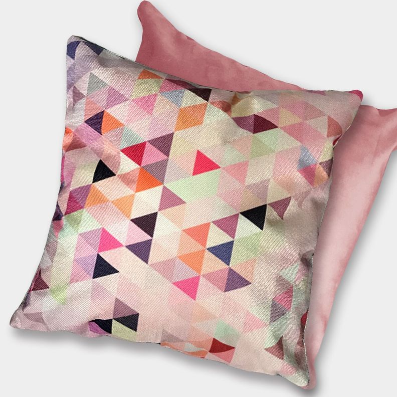 Cojín Triángulos Lino 45x45-2