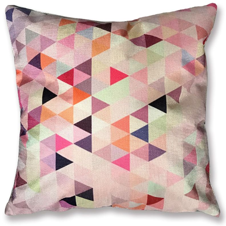 Cojín Triángulos Lino 45x45-0