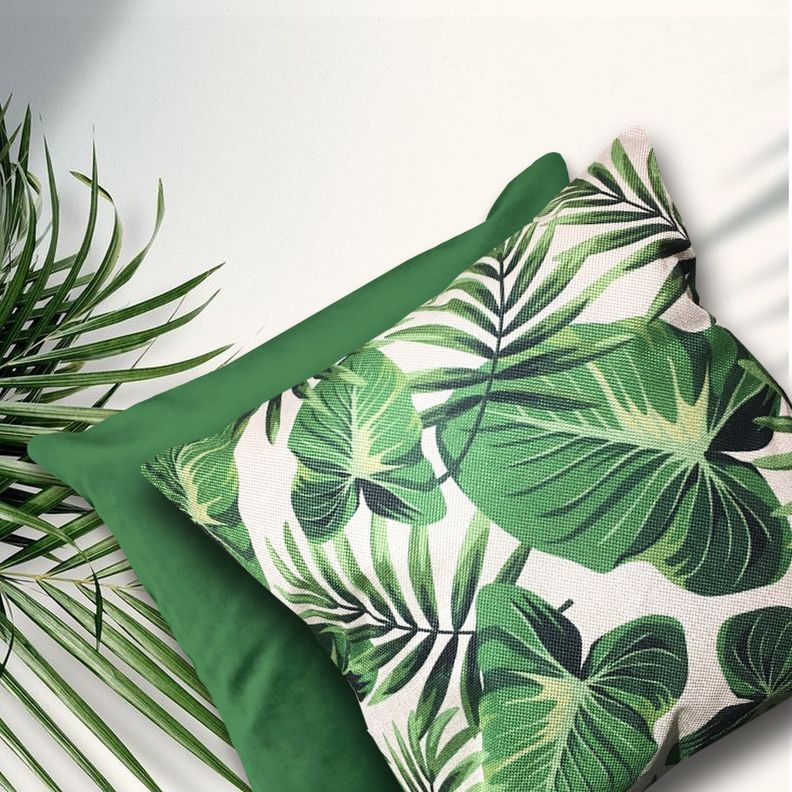 Cojín Tropical Lino 45×45-2