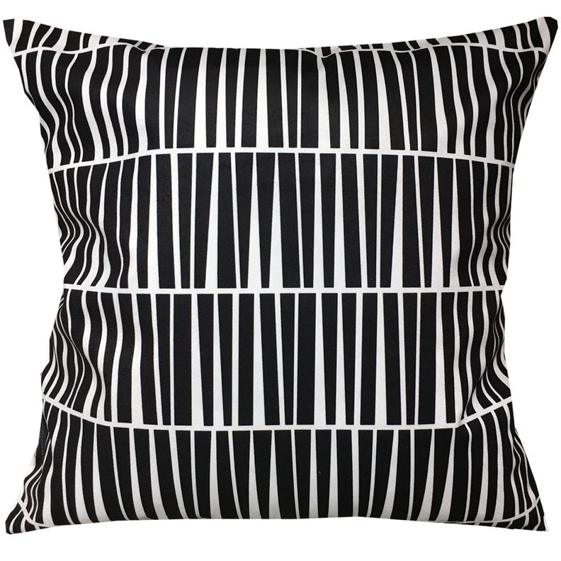 Cojín Negro Felpa 45x45