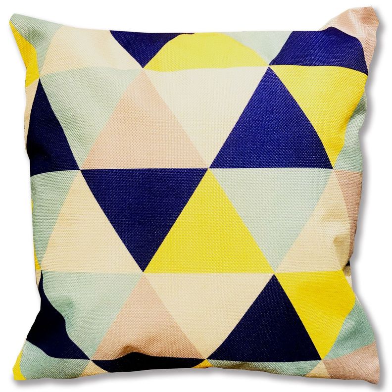 Cojín Triángulos Lino 45 x 45-0